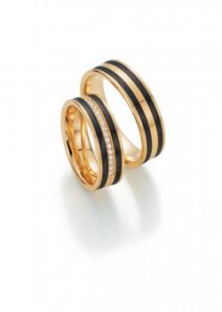 Trauringe Carbon von Fischer 22 01200/060